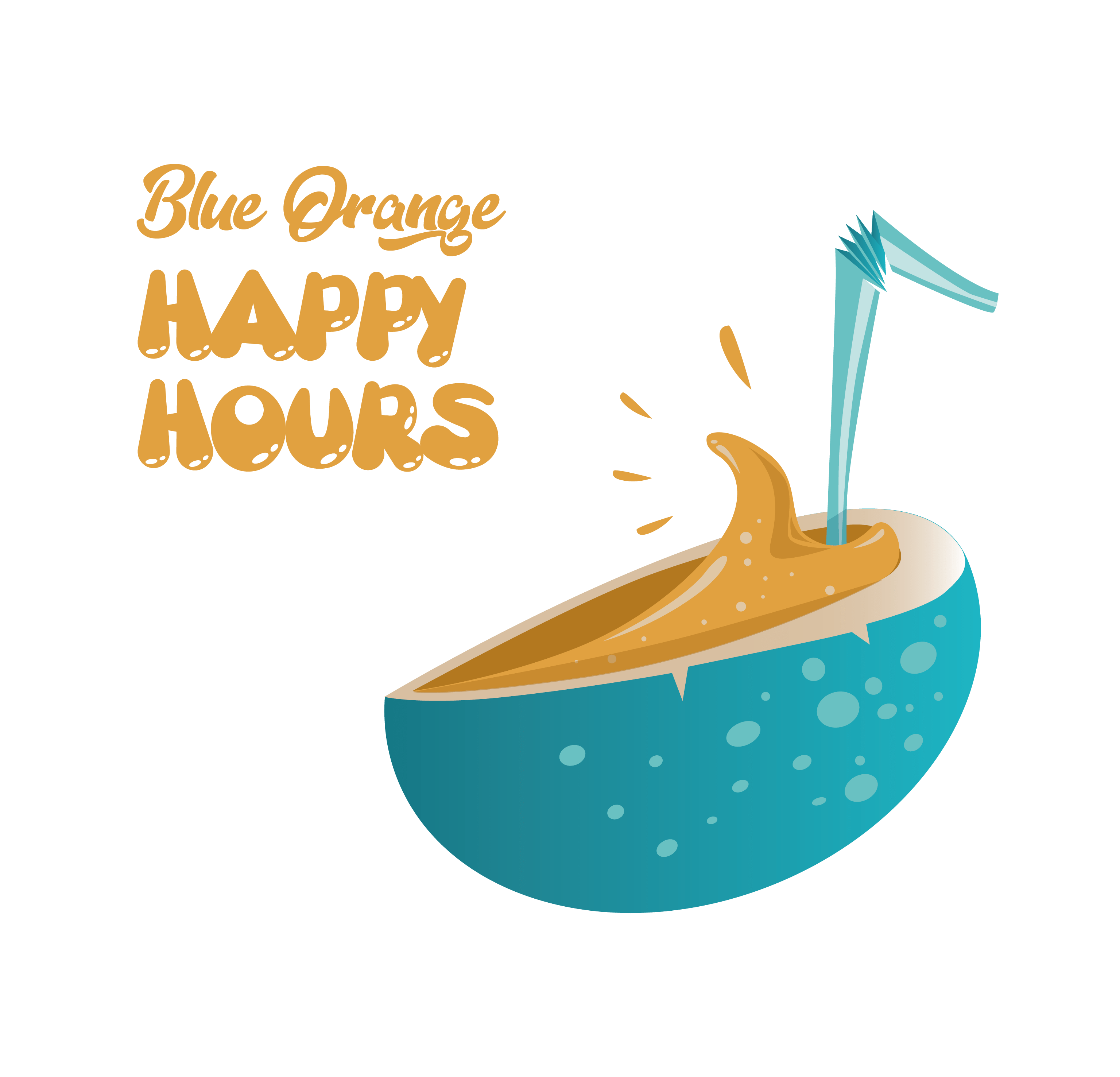 Happy Hours Blue Orange